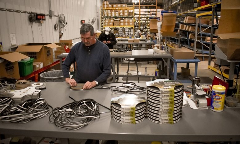 Products being assembled inside JR Products' facility