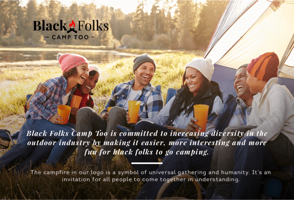 A promotional piece for Black Folks Camp Too