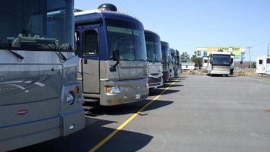 RVs on lot