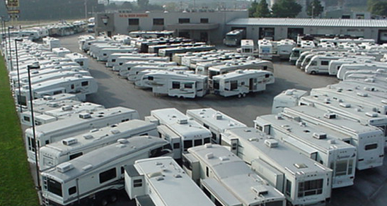 RV on lot