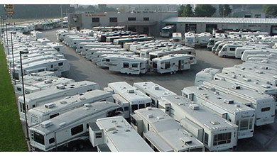 RVs on lot