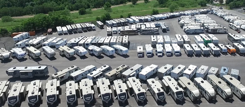 RVs on lot