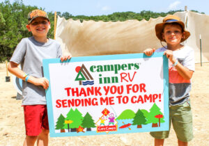 Campers Inn Thank You from Care Camps