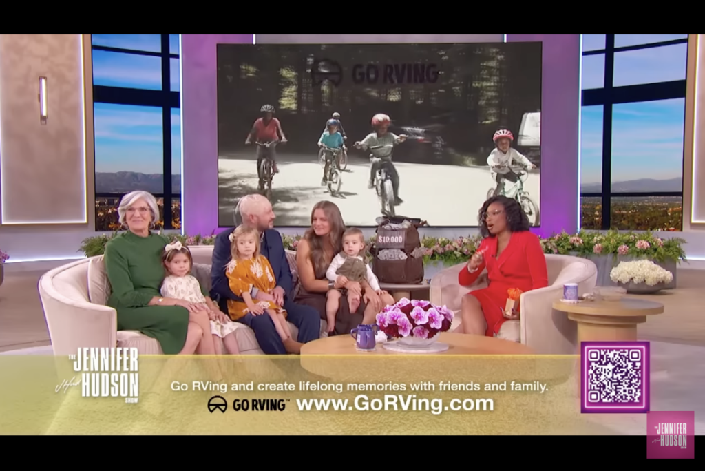 Salazar family on Jennifer Hudson show, Go RVing