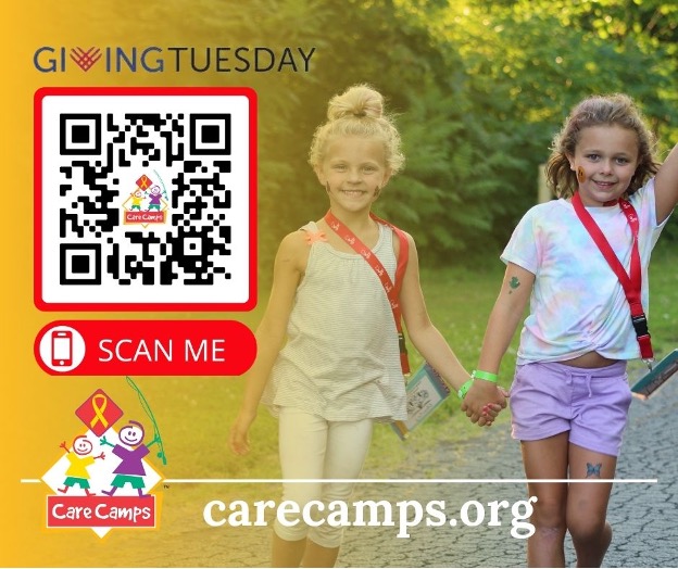 Care Camps giving Tuesday QR code