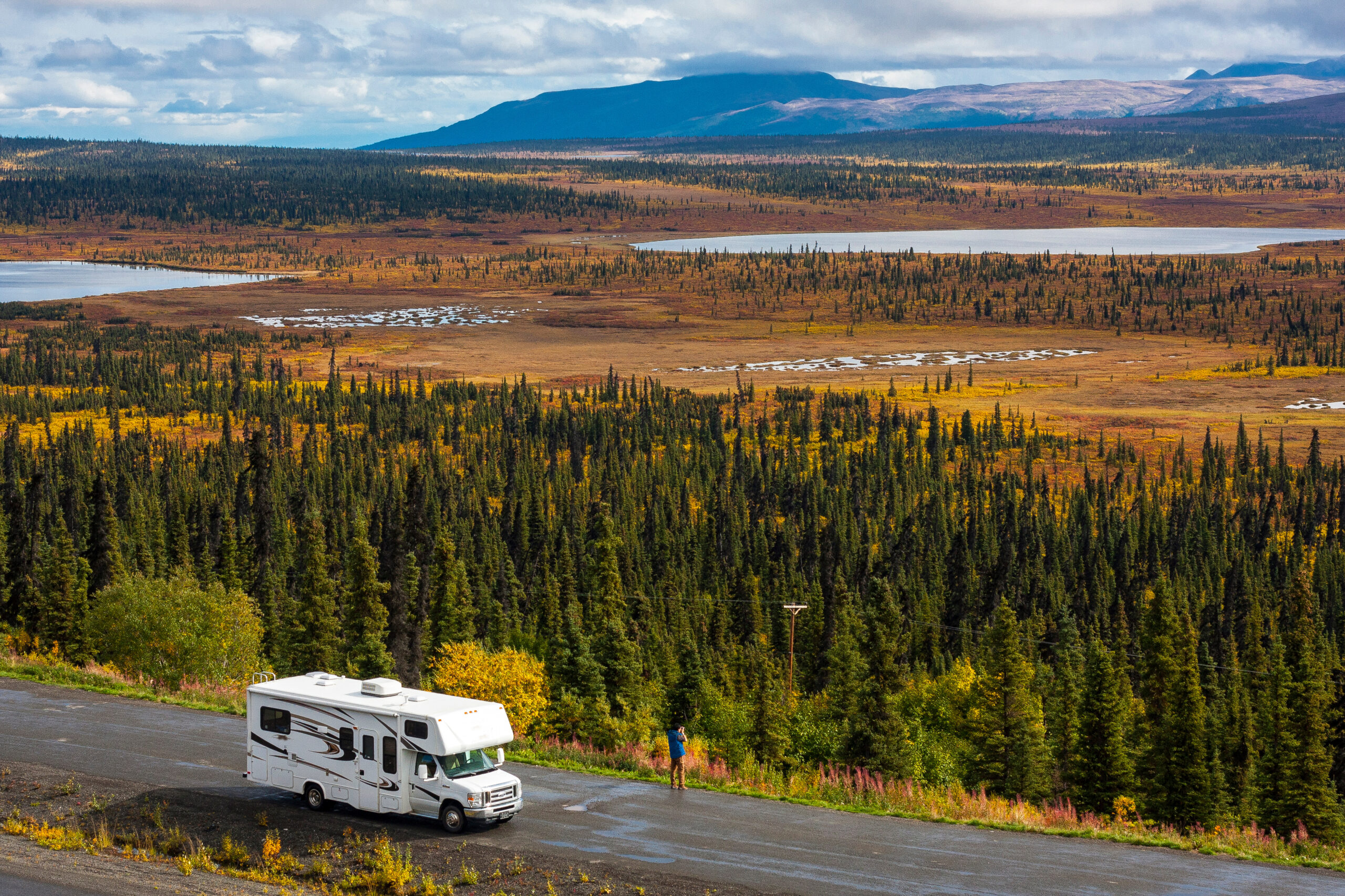 RV camping in Alaska countryside - Adobe Stock