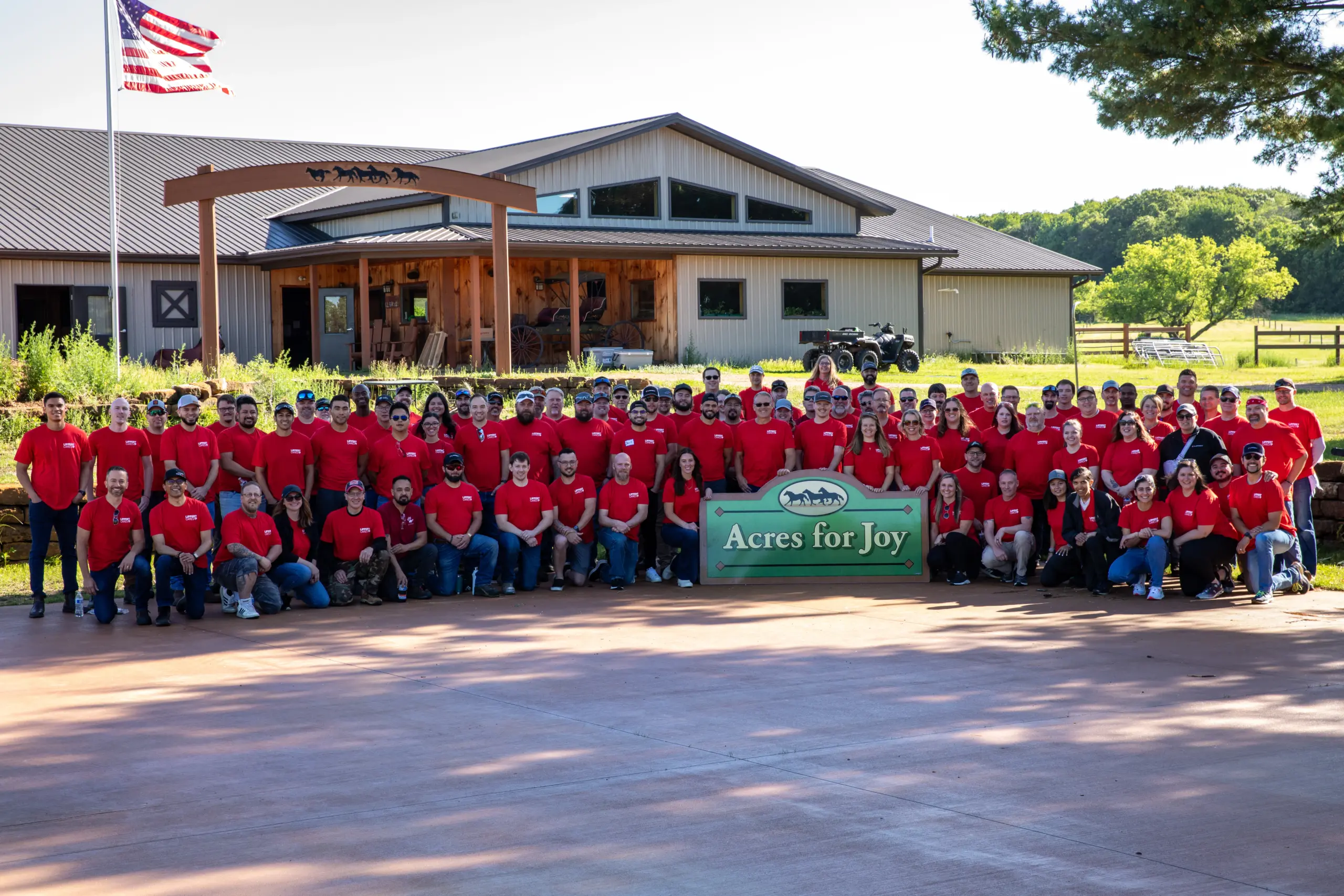 Lippert Cares team at Wisconsin event