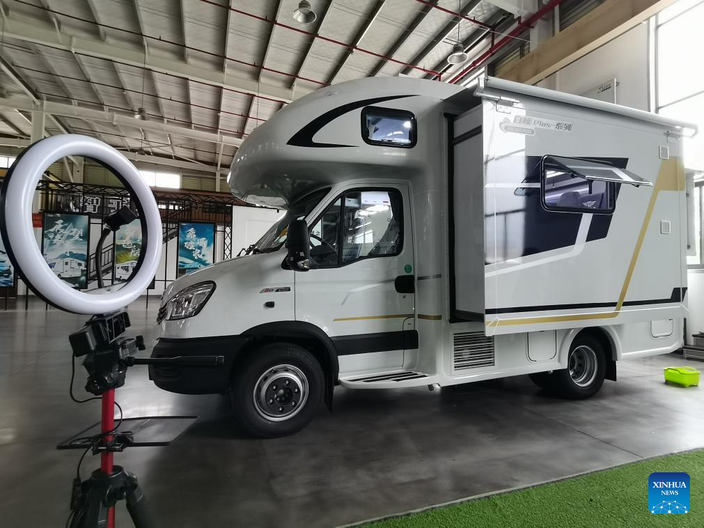 A recreational vehicle (RV) is pictured at a factory of RV company Saide in Chenji Town of Yizheng City, east China's Jiangsu Province, Aug. 27, 2024