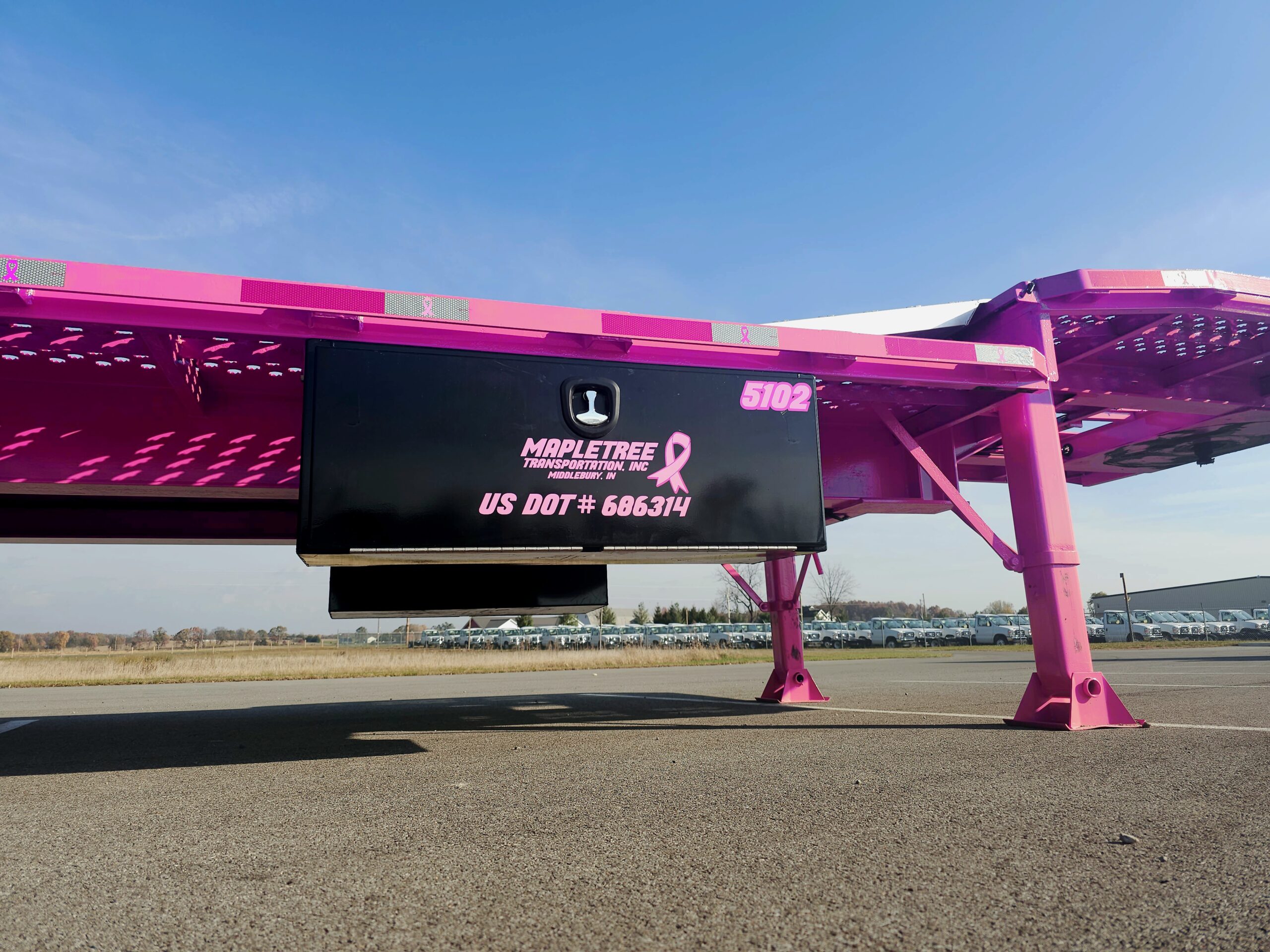 Mapletree Transportation Unveils New Pink Trailers for Breast Cancer Awareness Campaign