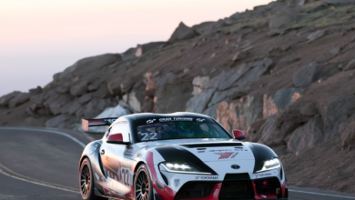 Laura Hayes racing on Yokohama Advan A052 tires at Pikes Peak. Larry Chen photo