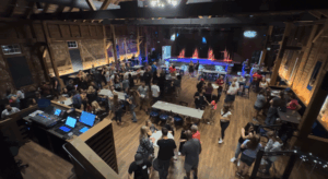 RV Content Creators Connection Returns to Pennsylvania Ahead of Hershey Show 2 A group of people gathered in a room for a networking event, demonstrating what's the RV Content Creators events are like.