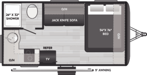 Model Year 2026 Preview: Keystone RV & Airstream 3 13RK Floorplan