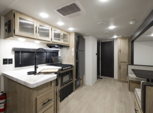 Model Year 2026 Preview: Cherokee & Dynamax 6 4. Front to back view kitchen living area