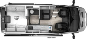 Model Year 2026 Preview: Grand Design 13 LVT1 bed down