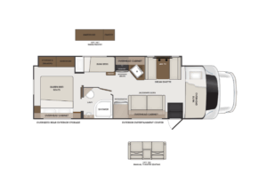 Model Year 2026 Preview: Fleetwood RV, Holiday Rambler, American Coach 3 MY26 HR Incline Floorplan 31W