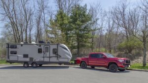 TowSmart, Autowbrake Unveil Collaboration for Smarter, Safer Towing 2 towsmart red truck towing rv