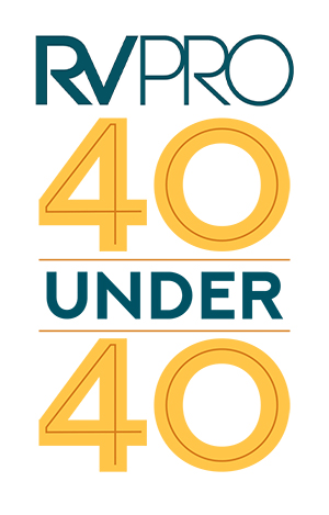 RV PRO logo above 40 Under 40 