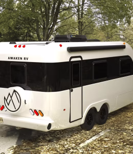 Industry Veteran Introduces AWAKEN Molded Fiberglass Travel Trailers 2 AwakenRV White Rear Edited