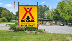 Asheville East KOA Holiday KOA EntranceSign 1