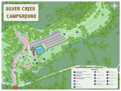 Silver Creek Campground map
