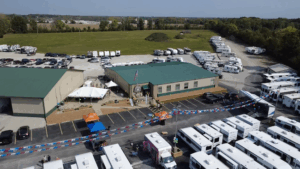 Indiana RV Dealership Marks 5-Year Anniversary by Giving Back 2 an aerial view of stellhorn rv