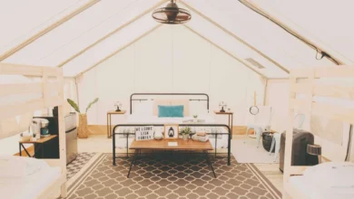 safari glamping tent