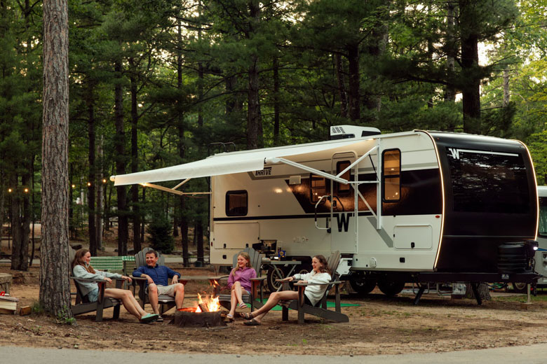 Best New Models 2026: Winnebago Thrive 4 LS Passenger34 Campsite Dusk Thrive22MBH 26 web