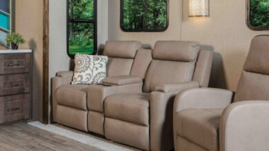 Enhance RV Interiors With Thomas Payne Signature Furniture 5 ThomasPayne USE Heritage Right Center Left Driftwood2