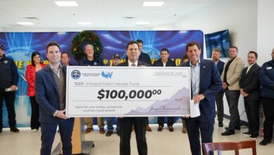 Blue Compass RV Donates $100K to Intrepid Fallen Heroes Fund 5 Blue Compass Fall Heroes Fund donation