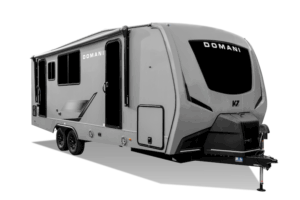 2026 KZ RV Domani DM241ML Travel Trailer Exterior Front 3 4 Door