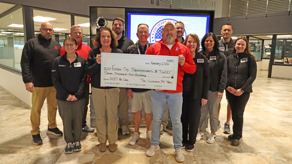 Lichtsinn RV Charitable Giving Program Exceeds $24K 3 Forest City Spotsboosters