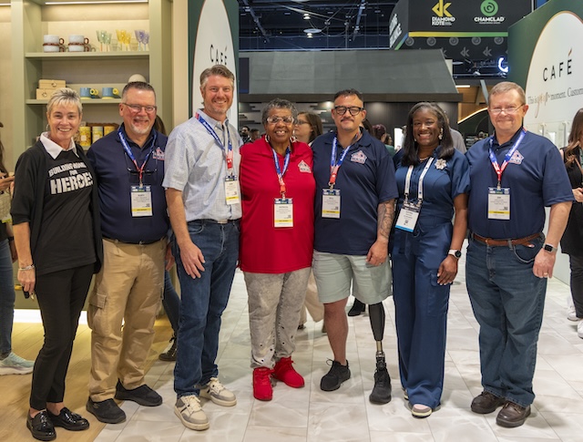 GE Appliances Launches Good Things, For Life Foundation 2 Representatives from GE Appliances and Building Homes for Heroes gather at the GE Appliances booth during the Kitchen Bath Industry Show KBIS