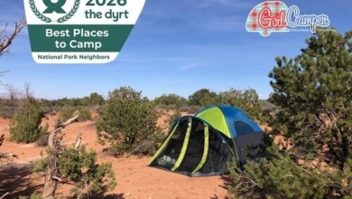 The Dyrt, Girl Camper best places to camp