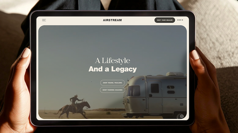 02 Airstream.com Homepage