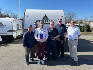 Campers Inn RV of Kings Mountain Named Top Westbrook Sales Champion 2 2026 Campers Inn Kings Mountain Westbrook Sales Champions 2025