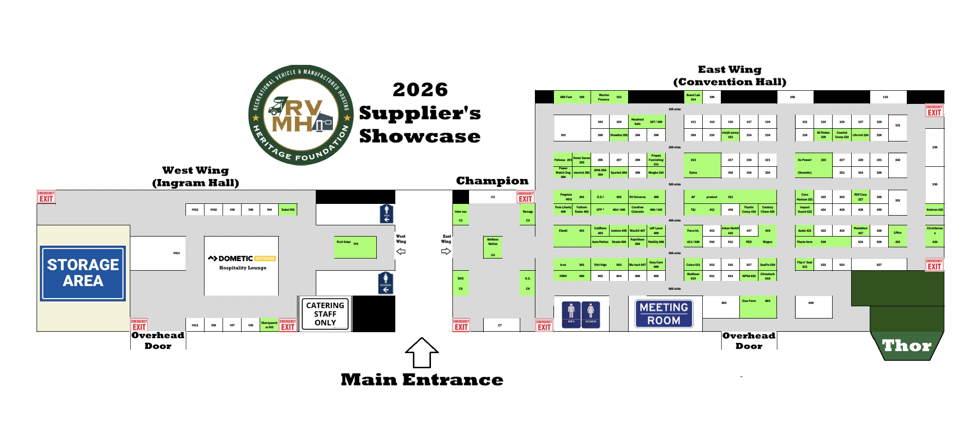 Booth Space for the 2026 Supplier Show Filling Fast 2 supplier showcase