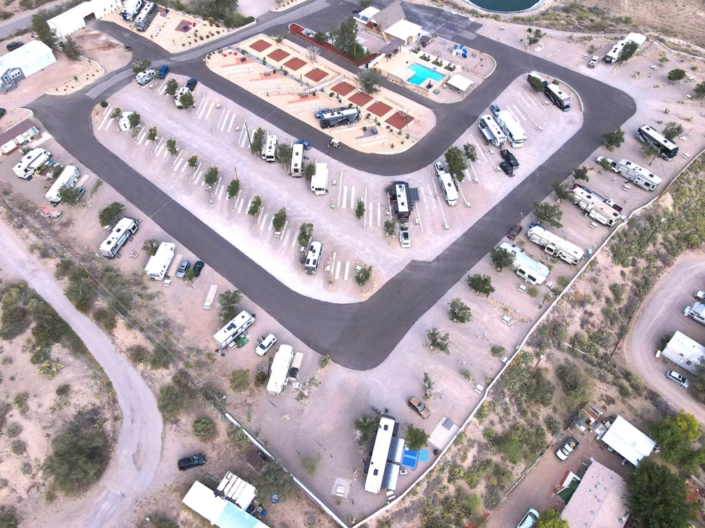 Las Cruces KOA Campground Adds Amenities, Earns Holiday Designation 2 LAS CRUCES KOA drone shot
