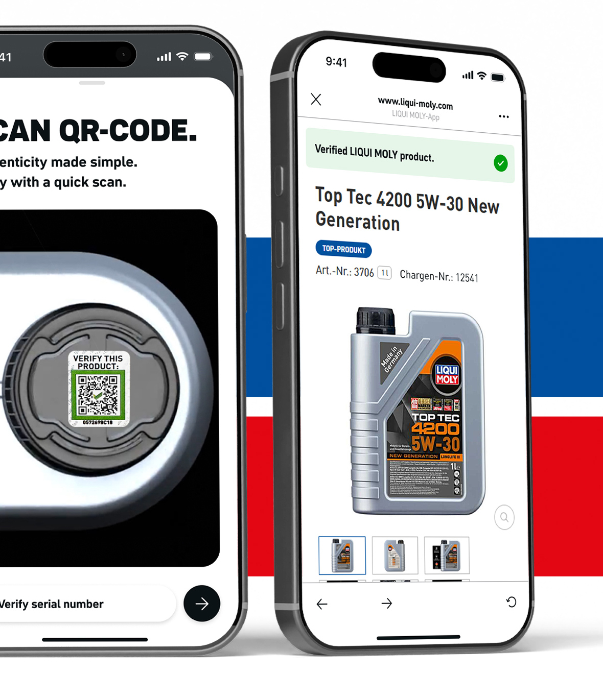 LIQUI MOLY Intros QR Code Authentication for Oils 2 2026 05 28 App Mockup QualityPromise 10x15cm Screen03 noLogo e1780418258757