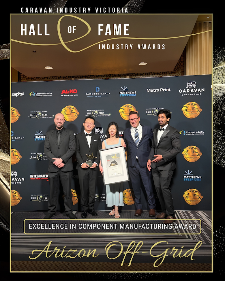 Arizon Off-Grid Honored With Industry Excellence Award 3 2026 Excellence In Component Manufacturing Award Arizon Off Grid