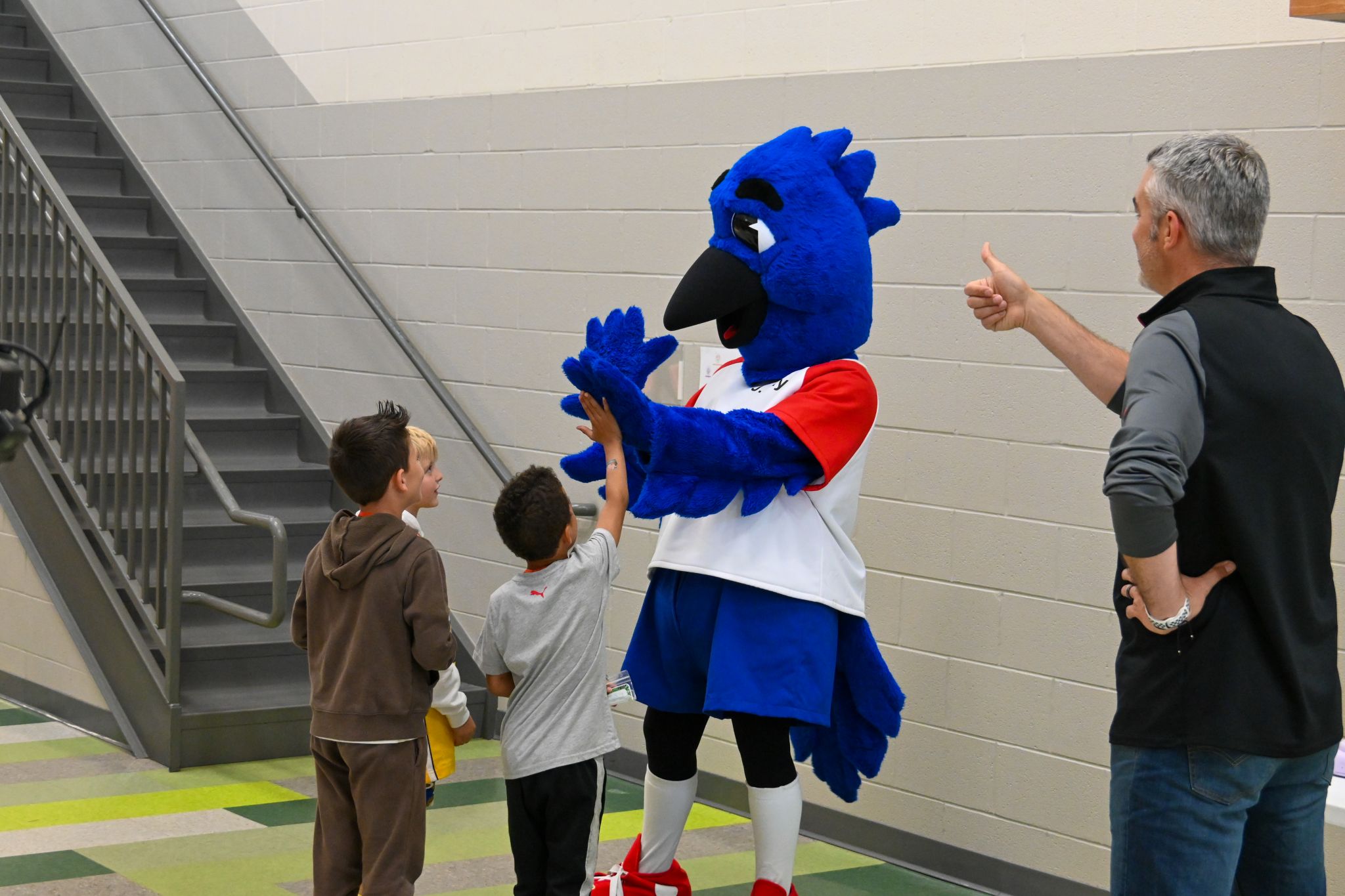 boys girls club jay mascot