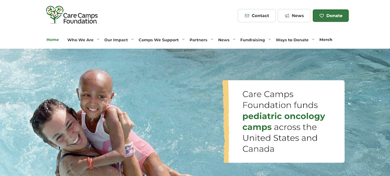 care camps new website