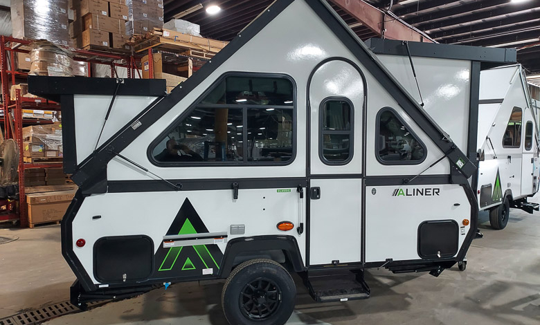 Aliner Classic white fiberglass and black extrusion