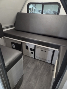 Ample storage for a campers dream towing journey with sleeping comfort abound