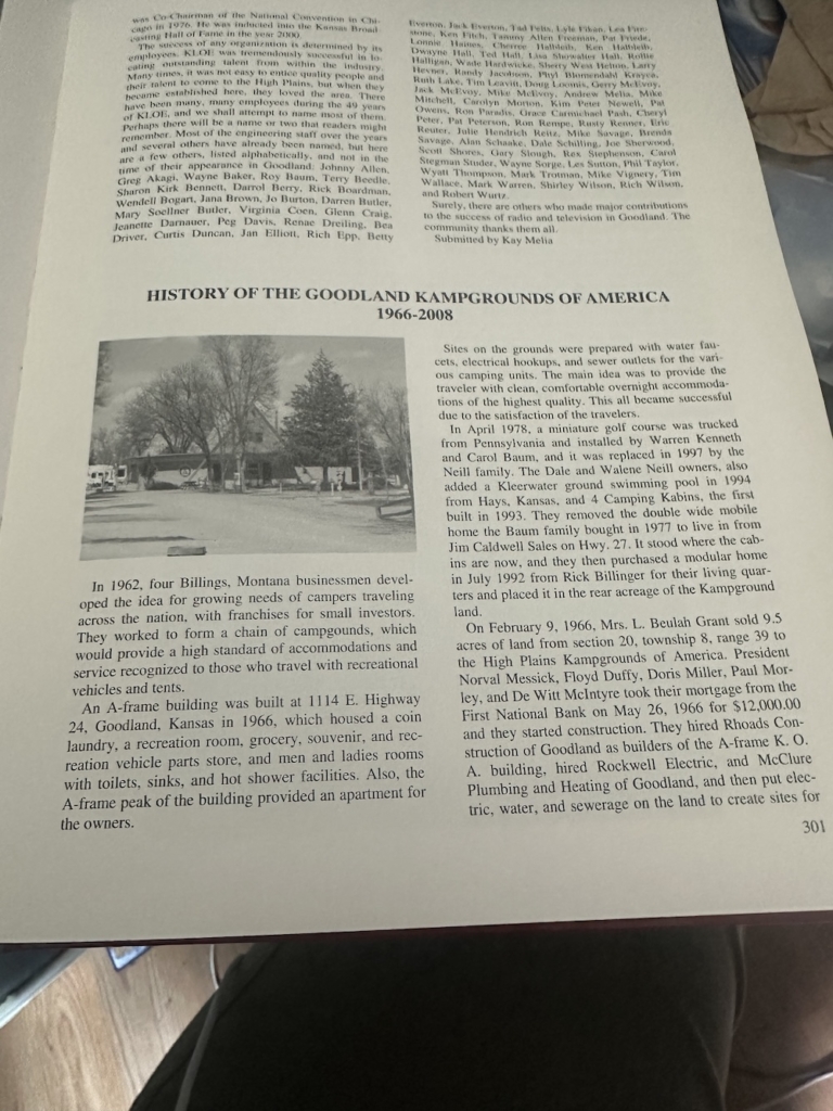 Kansas' Goodland KOA Journey Celebrates 60th Anniversary 2 Goodland KOA news clipping