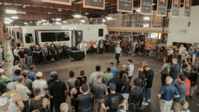 Keystone RV production team & first responders