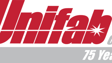 Unifab Corp. 75th anniversary logo